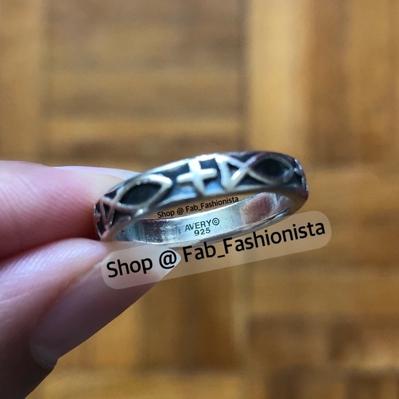 James Avery Ichthus cross ring retired rare size 6.75 - Picture 5 of 8